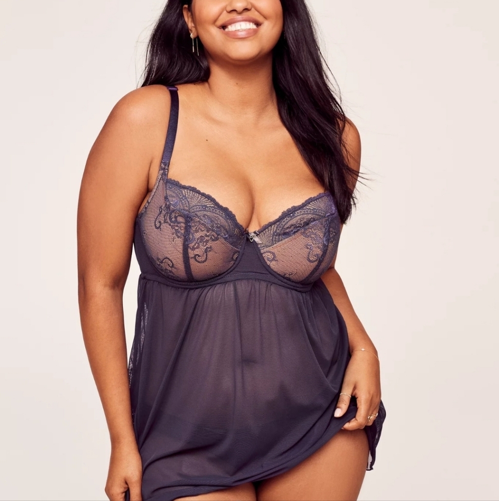 Adore Me Babydoll 42C and Matching Thong 1x